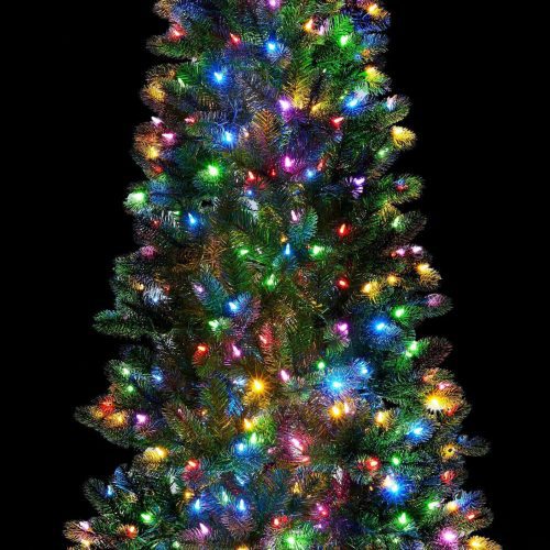 10 foot king douglas fir slim multicolor artificial christmas tree