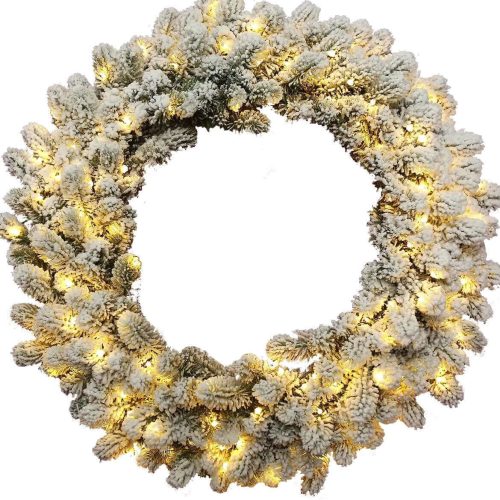 36 inch king flock wreath