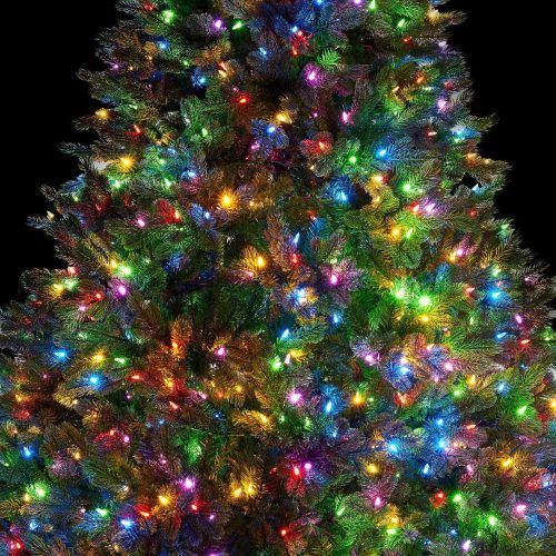 7 5 foot cypress spruce multicolor artifical christmas tree