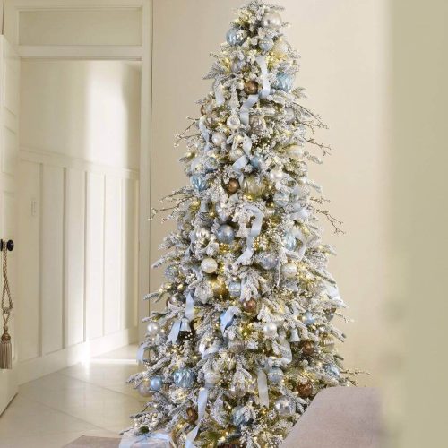 Queen Flock Slim Artificial Christmas Tree10