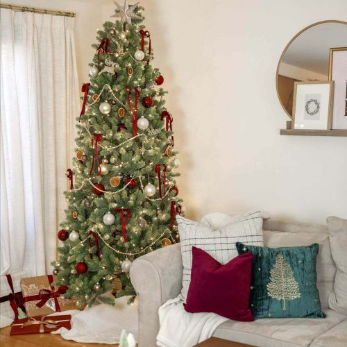 Royal Fir Slim Quick Shape Artificial Christmas Tree 1