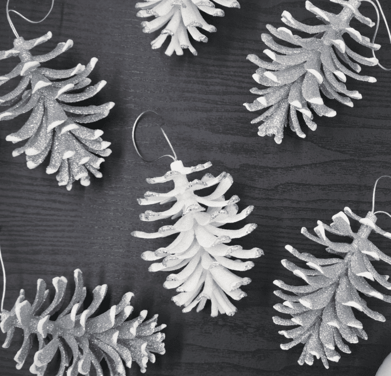 SilverDippedPineCones