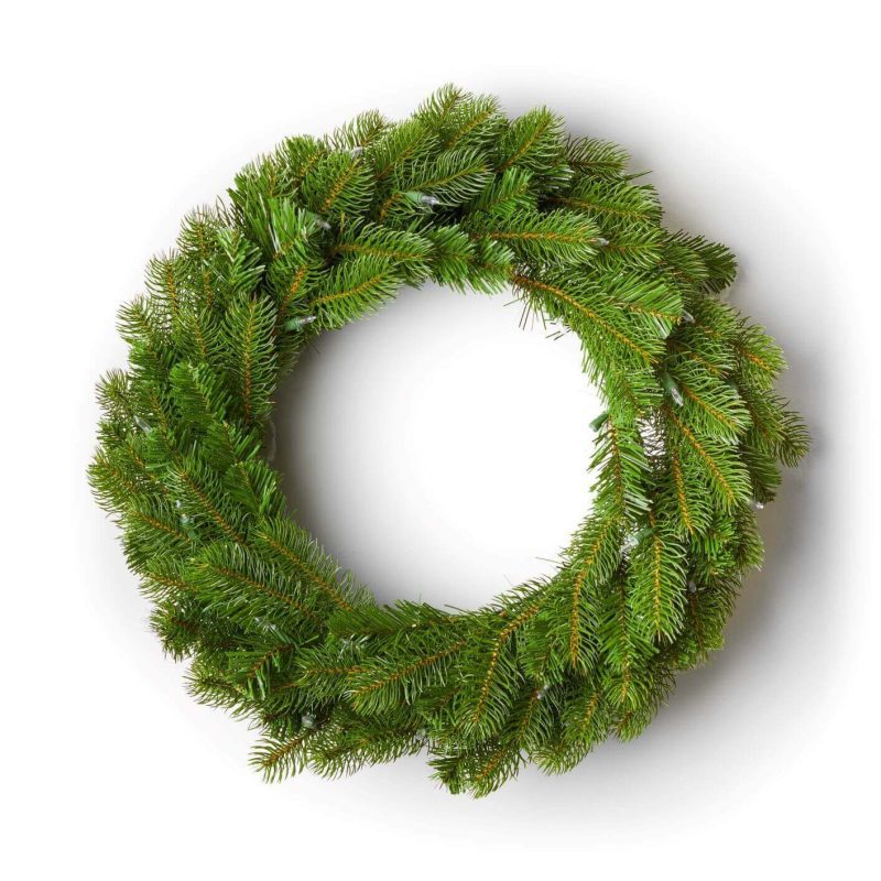 king douglas fir led wreath battery operated