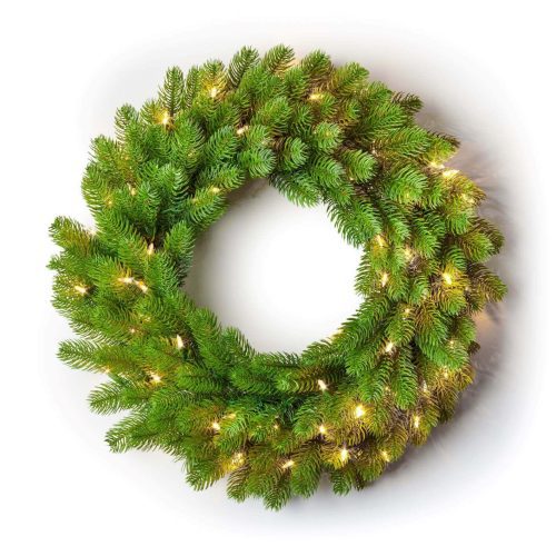 royal fir led wreath