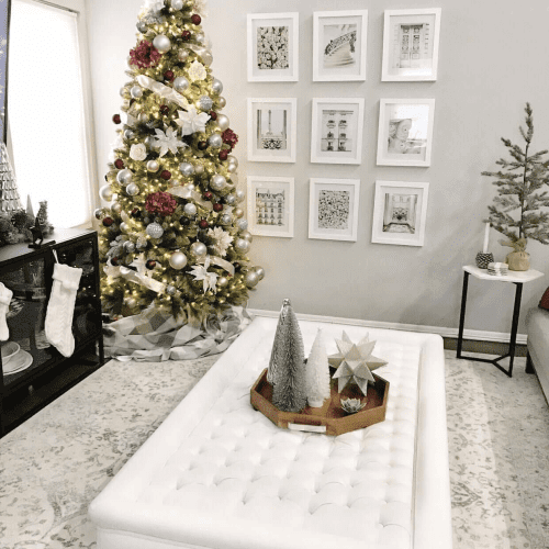 royal fir slim artificial christmas tree lifestyle