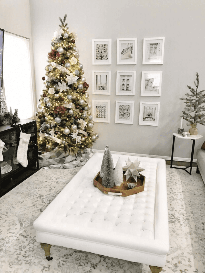 royal fir slim artificial christmas tree lifestyle