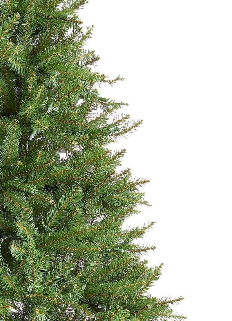 yorkshire fir prelit artificial christmas tree closeup